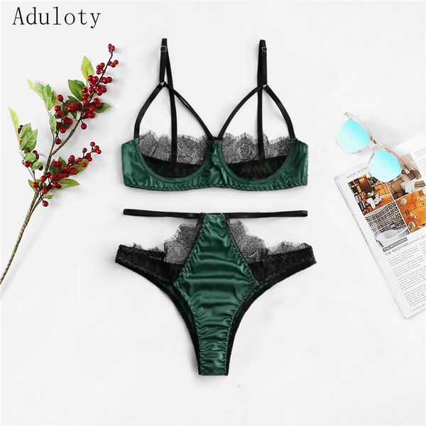 aduloty lightweight breathable underwear and panties set lace transparent satin push up brassiere underwear women's pajamas y200708, Red;black
aduloty lightweight breathable underwear and panties set lace transparent satin push up brassiere underwear women's pajamas y200708, Red;black