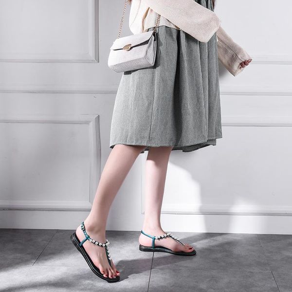 koovan women's sandals 2010 new style pearl sandals women's fairy summer wind heel flip-flop beach seaside holiday students, Black 
koovan women's sandals 2010 new style pearl sandals women's fairy summer wind heel flip-flop beach seaside holiday students, Black