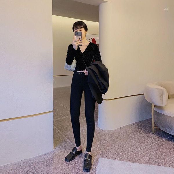 leggings women's outer wear 2020 korean spring feet high waist thin black pants genuine kitten magic pants1, Black;white
leggings women's outer wear 2020 korean spring feet high waist thin black pants genuine kitten magic pants1, Black;white