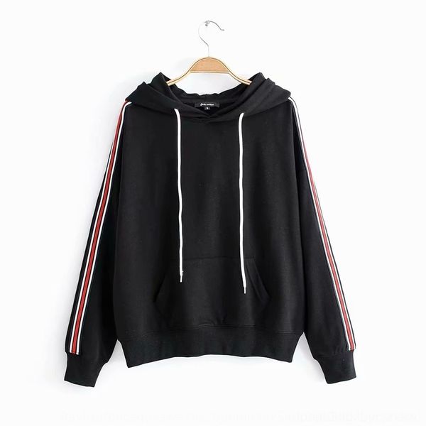 omruv pullover pullover and sleeve 2019 autumn new drawstring hooded ribbon splicing spring loose women's sweater z9879 mfone, Black
omruv pullover pullover and sleeve 2019 autumn new drawstring hooded ribbon splicing spring loose women's sweater z9879 mfone, Black