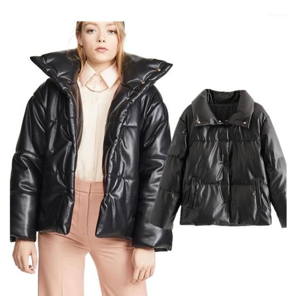 women's down & parkas withered england high street vintage pu leather winter jacket women casaco feminino jaqueta feminina short parka, Black
women's down & parkas withered england high street vintage pu leather winter jacket women casaco feminino jaqueta feminina short parka, Black