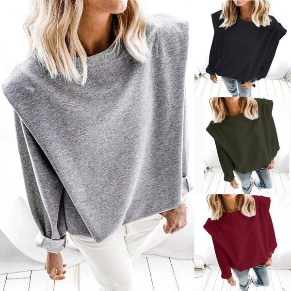 2021 new fashion solid blouse shirt loose o-neck tee casual autumn winter ladies female women long sleeve blusas pullover1, White
2021 new fashion solid blouse shirt loose o-neck tee casual autumn winter ladies female women long sleeve blusas pullover1, White