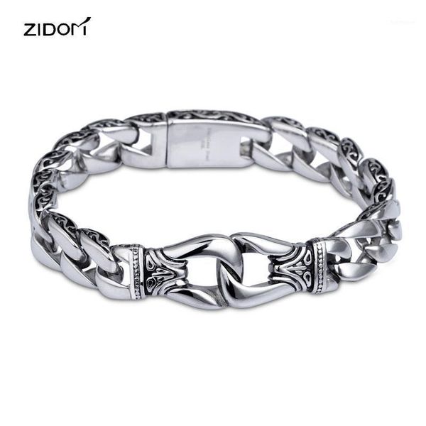 316l stainless steel men vintage bracelets fashion chain & link bracelet male punk jewelry gifts1, Black
316l stainless steel men vintage bracelets fashion chain & link bracelet male punk jewelry gifts1, Black