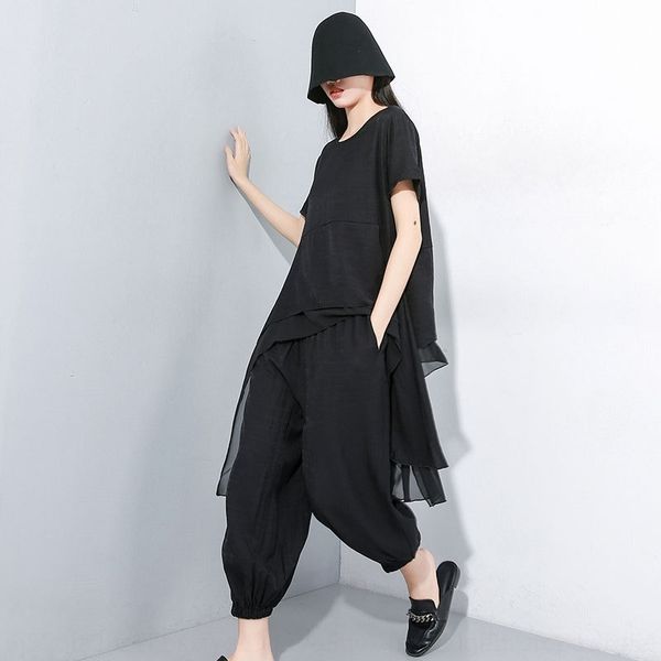 gz75x 2019 summer new piece sleeve round neck set suit dark personalized elastic waist summer two-piecenew two-pieceharem pants two short fa, Gray
gz75x 2019 summer new piece sleeve round neck set suit dark personalized elastic waist summer two-piecenew two-pieceharem pants two short fa, Gray