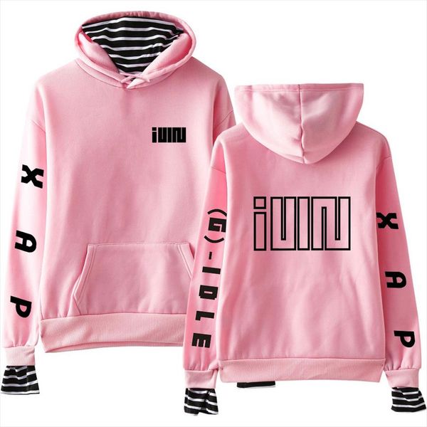 g i dle autumn hoodies striped patchwork womens hoodie long sleeve sweatshirt men kpop harajuku casual oversized hoody ladies, Black
g i dle autumn hoodies striped patchwork womens hoodie long sleeve sweatshirt men kpop harajuku casual oversized hoody ladies, Black