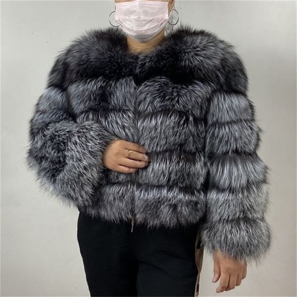 beiziru new real fur natural raccoon fur silver fox fur short coat winter women round neck nine quarter coat 201212, Black
beiziru new real fur natural raccoon fur silver fox fur short coat winter women round neck nine quarter coat 201212, Black