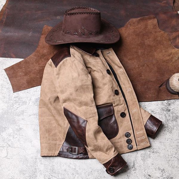2020 light brown american casual spliced jacket large size xxxl genuine cowhide autumn slim fit leather coat, Black
2020 light brown american casual spliced jacket large size xxxl genuine cowhide autumn slim fit leather coat, Black