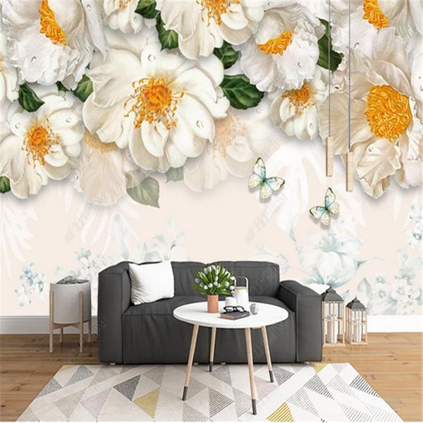 custom murals wallpaper modern simple fresh flowersl painting tv sofa background wall papers of elk living room for home decor
custom murals wallpaper modern simple fresh flowersl painting tv sofa background wall papers of elk living room for home decor