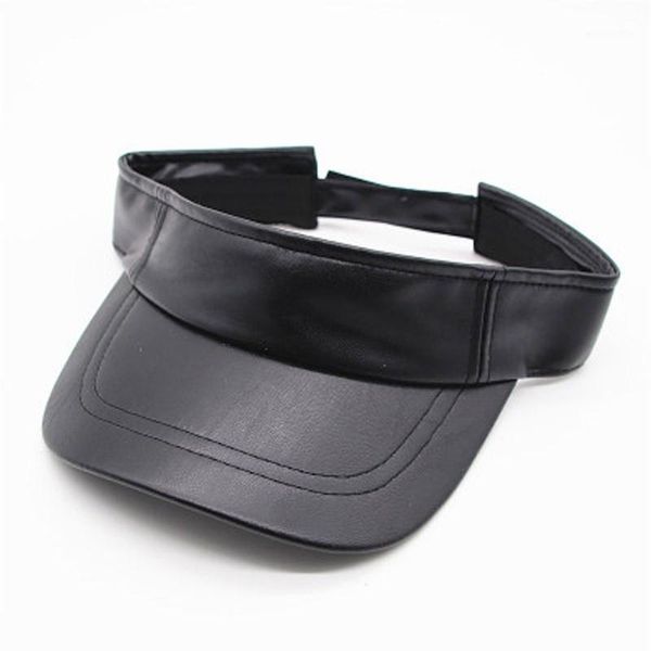 summer fashion pu plain sun visor hat faux leather sport cap golf tennis adjustable empty cap for women and men1, Blue;gray
summer fashion pu plain sun visor hat faux leather sport cap golf tennis adjustable empty cap for women and men1, Blue;gray