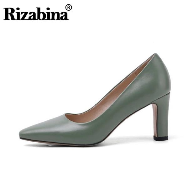 rizabina woman high heel shoes real leather thick heel woman pumps fashion office lady shoes footwear size 33-43, Black
rizabina woman high heel shoes real leather thick heel woman pumps fashion office lady shoes footwear size 33-43, Black