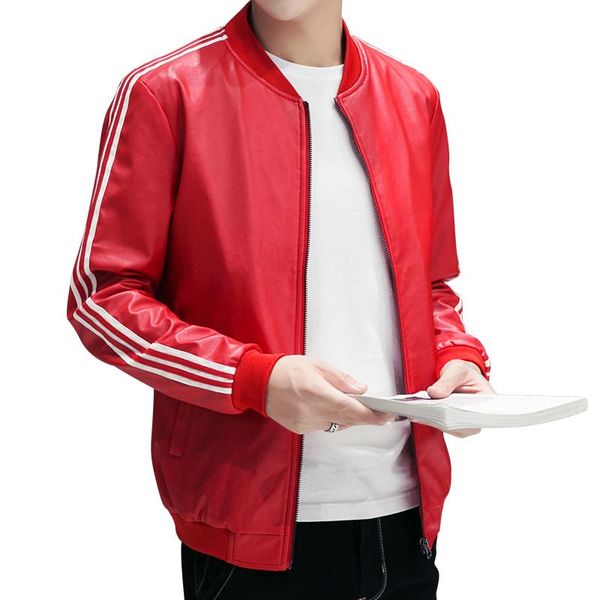 spring new leather slimming trend men's jacket baseball collar show thin jacket male pure leather coats plus size l-4xl, Black
spring new leather slimming trend men's jacket baseball collar show thin jacket male pure leather coats plus size l-4xl, Black
