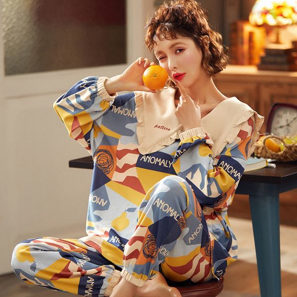 nightwa women pajamas cute pyjamas girl casual lounge wear and pants sleepwear cotton soft pajamas set casual homewear woman 201113, Black;red
nightwa women pajamas cute pyjamas girl casual lounge wear and pants sleepwear cotton soft pajamas set casual homewear woman 201113, Black;red