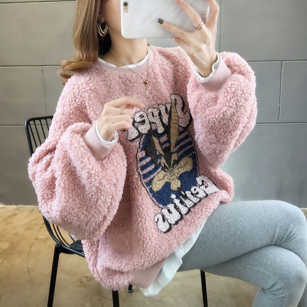 qbpiy cashmere plush original net style women's new style of thickened warm sweater red coat version and warm korean sweater winter inf, Black
qbpiy cashmere plush original net style women's new style of thickened warm sweater red coat version and warm korean sweater winter inf, Black