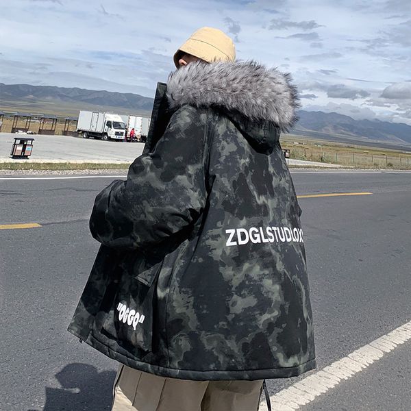 2021 new parka windbreaker fleece thick warm fur coats jacket hooded overcoats men's winter clothing t4d8, Black
2021 new parka windbreaker fleece thick warm fur coats jacket hooded overcoats men's winter clothing t4d8, Black