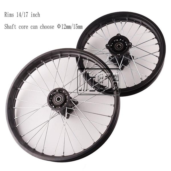 12mm or 15mm front 1.60x17" inch rear 1.85x14" inch aluminium alloy wheel rim for dirt pit bike 14 17 wheel
12mm or 15mm front 1.60x17" inch rear 1.85x14" inch aluminium alloy wheel rim for dirt pit bike 14 17 wheel