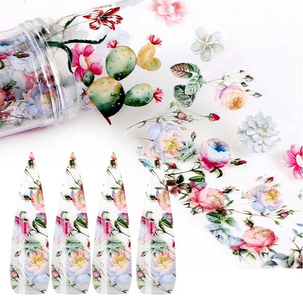 1 roll 4*100cm colorful flowers series design nail foil stickers transfer decal slider paper nail art decorations, Black
1 roll 4*100cm colorful flowers series design nail foil stickers transfer decal slider paper nail art decorations, Black