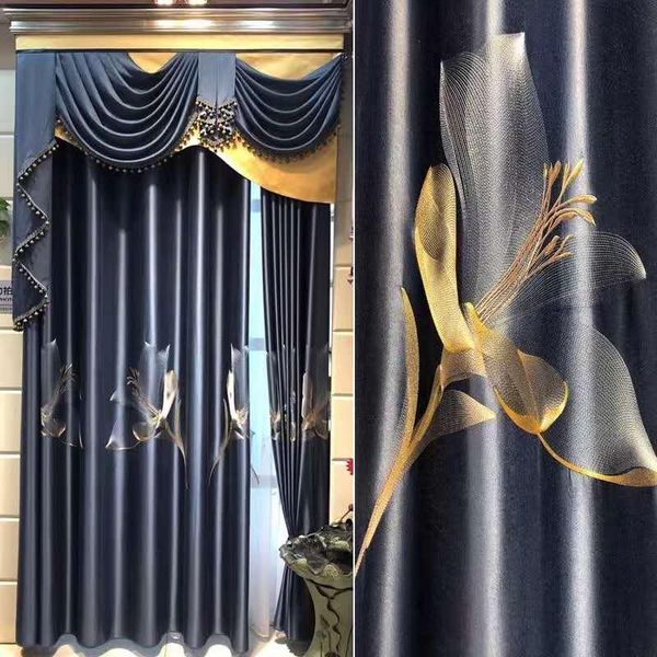 curtain & drapes embroidery curtains for living dining room bedroom high-end chinese shading blue window screen tulle custom
curtain & drapes embroidery curtains for living dining room bedroom high-end chinese shading blue window screen tulle custom