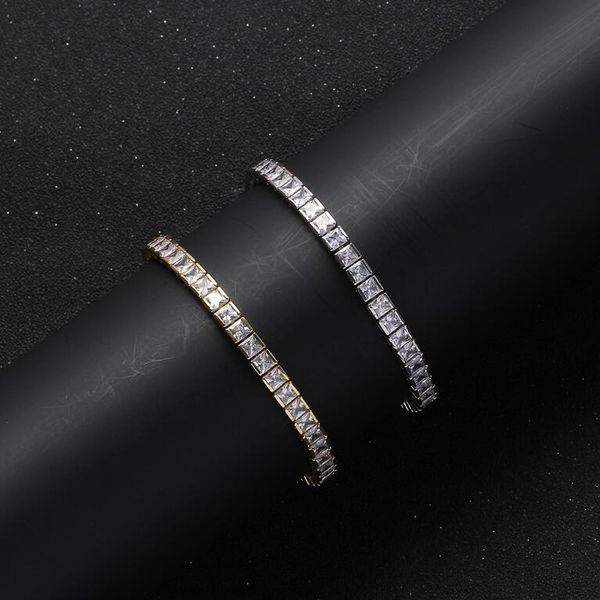 hip hop 6mm single row bracelet copper inlaid zircon tennis chain hip hop bracelet gift for men, Black
hip hop 6mm single row bracelet copper inlaid zircon tennis chain hip hop bracelet gift for men, Black