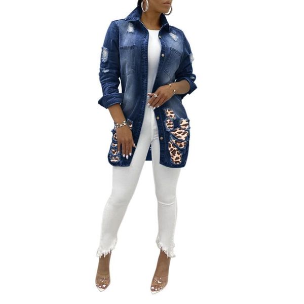 women's jackets denim jacket coat button cardigan long sleeve leopard patchwork jeans holes retro plus size, Black;brown
women's jackets denim jacket coat button cardigan long sleeve leopard patchwork jeans holes retro plus size, Black;brown