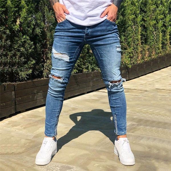 men's pants men denim hole trouser fashion streetwear distressed jeans long pencil jaycosin1, Black
men's pants men denim hole trouser fashion streetwear distressed jeans long pencil jaycosin1, Black