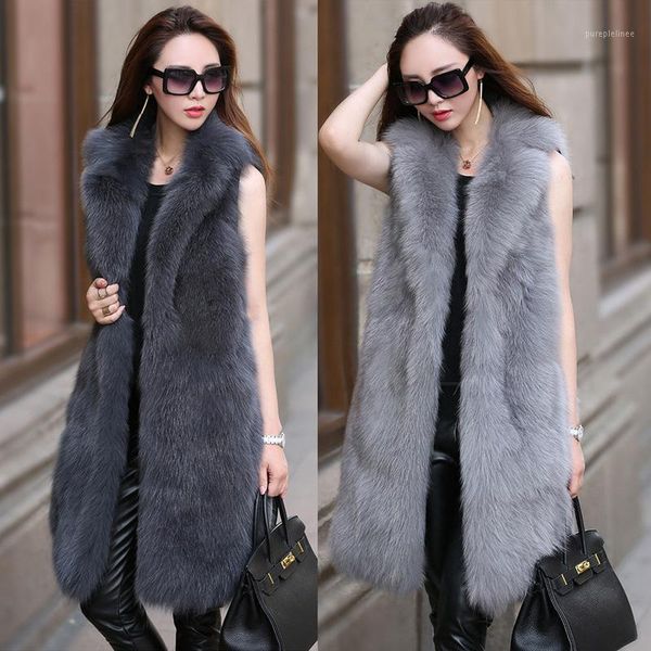 s-6xl new fashion fur female high imitation fur vest long suit collar coat women winter clothes1, Black
s-6xl new fashion fur female high imitation fur vest long suit collar coat women winter clothes1, Black