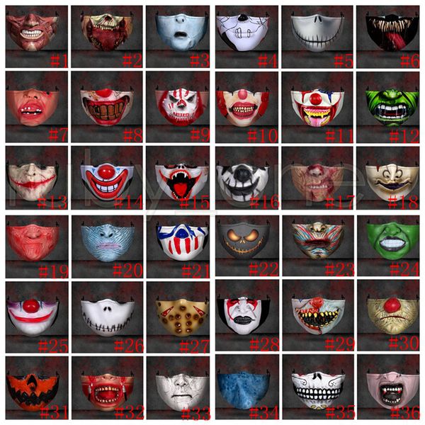 dustproof factory hallowmas scary pm2.5 face mask funny clown skull washable anti dust printing designer masks 36styles pqqec
dustproof factory hallowmas scary pm2.5 face mask funny clown skull washable anti dust printing designer masks 36styles pqqec