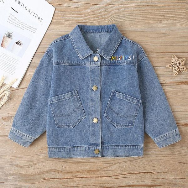 spring new kids jackets 2021 baby girls korean embroidery denim jackets casual loose letter denim coats for boy child outerwear, Blue;gray
spring new kids jackets 2021 baby girls korean embroidery denim jackets casual loose letter denim coats for boy child outerwear, Blue;gray