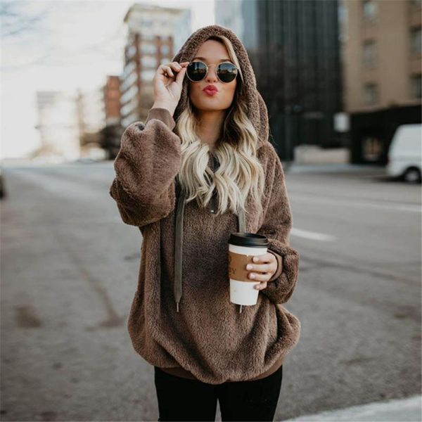 women sherpa fleece sweater oversize 5xl hooded 2020 new batch plus size teddy fleece sweaters, White;black
women sherpa fleece sweater oversize 5xl hooded 2020 new batch plus size teddy fleece sweaters, White;black