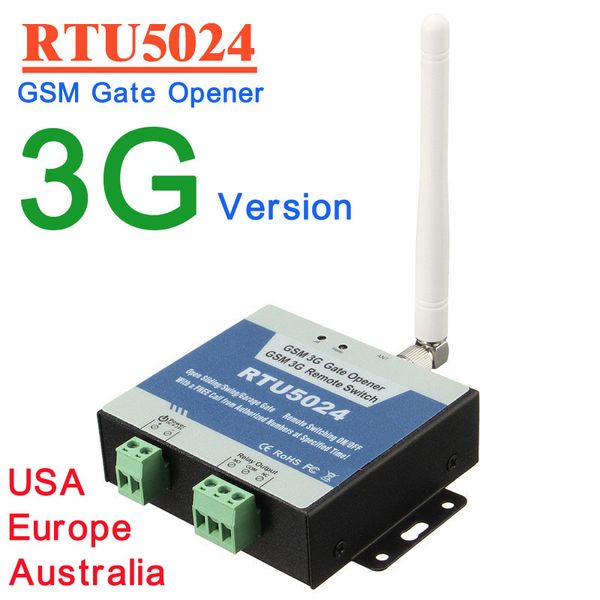 

RTU5024 3G Version GSM Gate Opener Relay Switch Remote Access Control By Free Call iphone and android app support