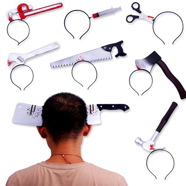 scary costume accessories halloween bloody headband bleeding knife headband halloween hair costume party horrible funny prop, Black;brown
scary costume accessories halloween bloody headband bleeding knife headband halloween hair costume party horrible funny prop, Black;brown