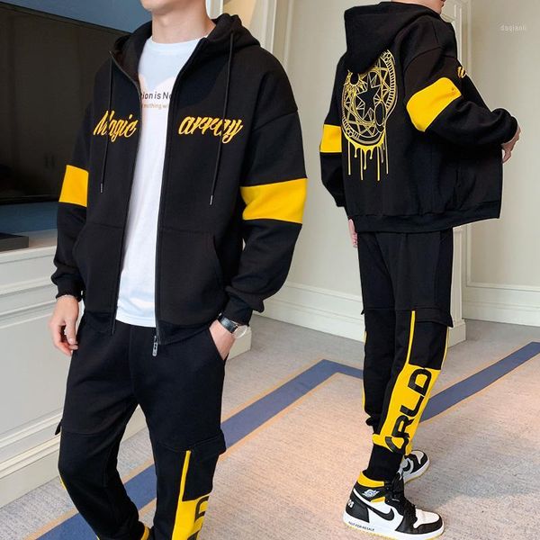 running sets hip hop tracksuit men hooded sweatshirt + sweatpants sport suit 2pc men's set 2021 casual sportwear clothing moda hombre1, Black;blue
running sets hip hop tracksuit men hooded sweatshirt + sweatpants sport suit 2pc men's set 2021 casual sportwear clothing moda hombre1, Black;blue