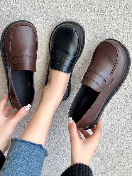 small leather shoes lady retro single shoes college wind student casual british wind big head doll flat womens, Black
small leather shoes lady retro single shoes college wind student casual british wind big head doll flat womens, Black