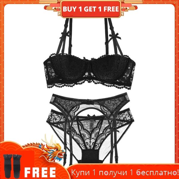 shaonvmeiwu lace 1/2 cup lingerie bra set seduces 4 pieces with and stockings y200415, Red;black
shaonvmeiwu lace 1/2 cup lingerie bra set seduces 4 pieces with and stockings y200415, Red;black