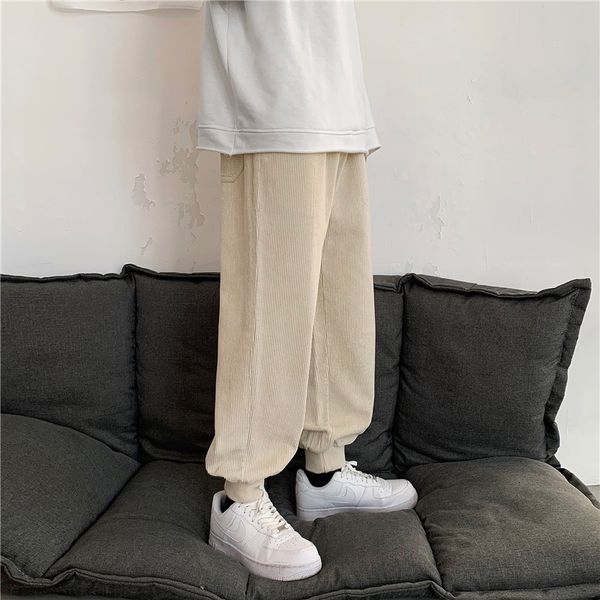 corduroy legged sports men's loose straight tube 2021 new autumn and winter mopping leisure harem pants, Black
corduroy legged sports men's loose straight tube 2021 new autumn and winter mopping leisure harem pants, Black