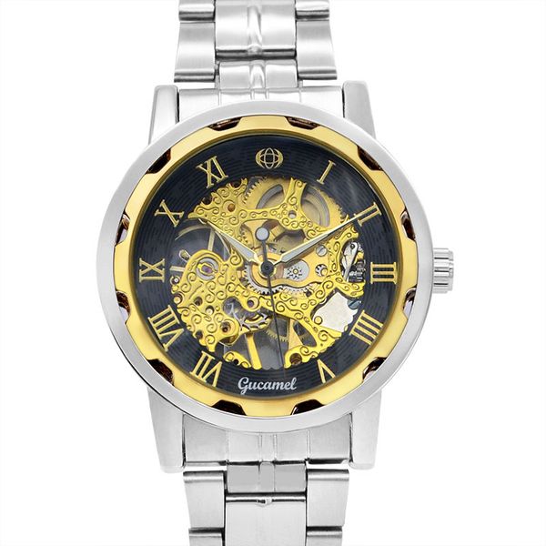 gucamel factory sale popular fashion steel band hollow gold manual mechanical men's cross border foreign trade popular watch, Slivery;brown
gucamel factory sale popular fashion steel band hollow gold manual mechanical men's cross border foreign trade popular watch, Slivery;brown