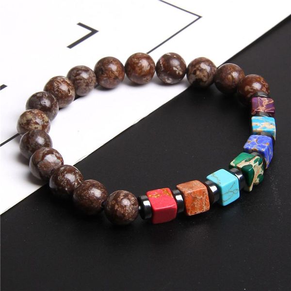 7 чакра браслеты для мужчин женщины площади beads император камень браслеты healing energy браслеты рэйки будда молитва браслет ьотте, Black
7 чакра браслеты для мужчин женщины площади beads император камень браслеты healing energy браслеты рэйки будда молитва браслет ьотте, Black