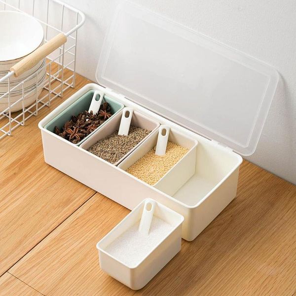 storage bottles & jars 4pcs/lot condiment seasoning box with spoon spice container pepper salt sugar jar flavouring case kitchen rack organi
storage bottles & jars 4pcs/lot condiment seasoning box with spoon spice container pepper salt sugar jar flavouring case kitchen rack organi