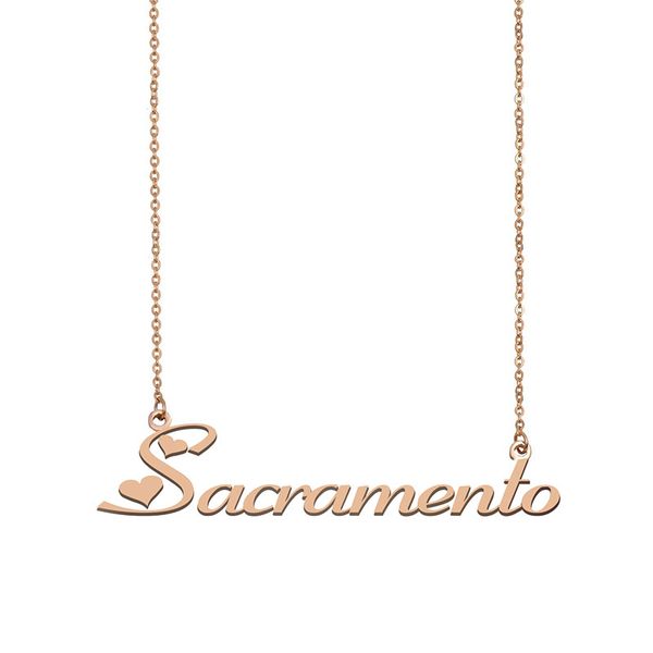 sacramento name necklace custom nameplate pendant for women girls birthday gift kids friends jewelry 18k gold plated stainless steel, Silver
sacramento name necklace custom nameplate pendant for women girls birthday gift kids friends jewelry 18k gold plated stainless steel, Silver