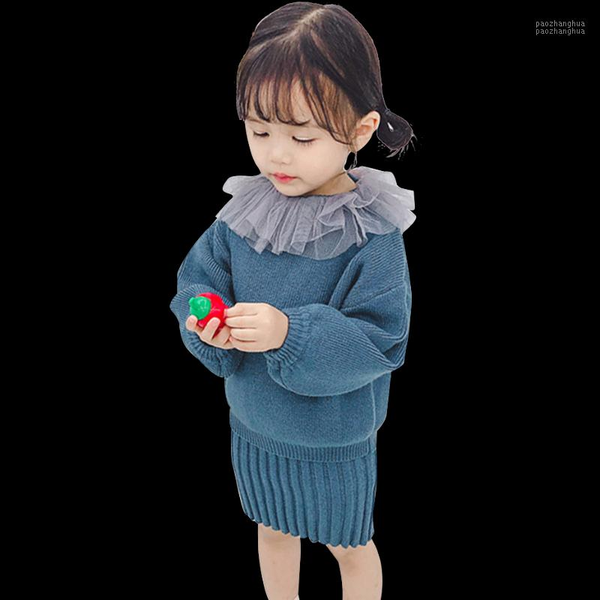 clothing sets baby girl clothes mesh neck girls sweater + knitted skirt for spring autumn children's1, White
clothing sets baby girl clothes mesh neck girls sweater + knitted skirt for spring autumn children's1, White