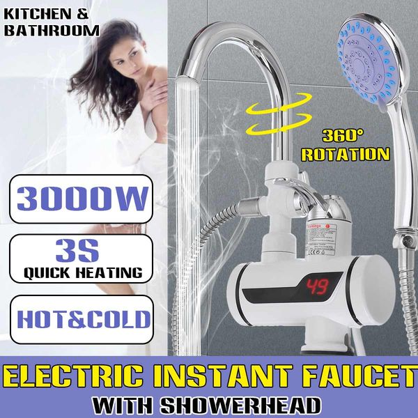 3000w instant electric shower water heater lcd display faucet kitchen electric tap water heating instantaneous water heater
3000w instant electric shower water heater lcd display faucet kitchen electric tap water heating instantaneous water heater