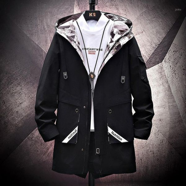 men's long hooded windbreaker men's jacket loose fashion trend handsome camouflage jacket casual, Tan;black
men's long hooded windbreaker men's jacket loose fashion trend handsome camouflage jacket casual, Tan;black