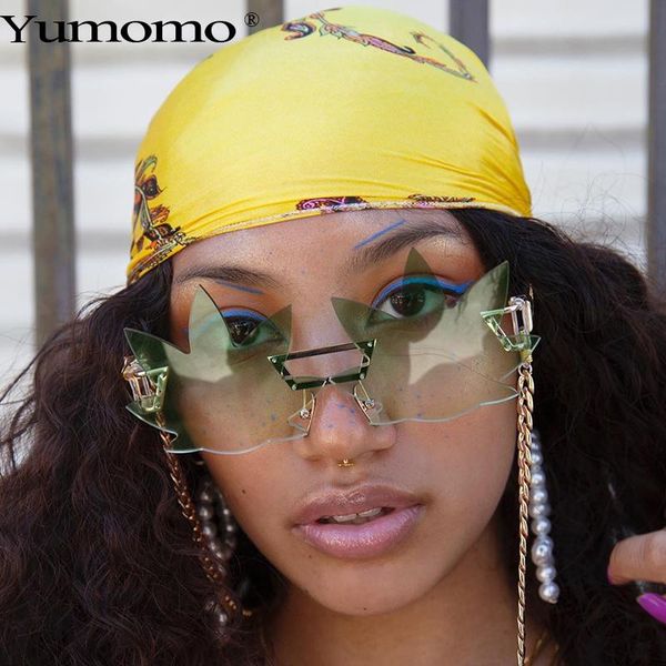 sunglasses 2021 punk rimless gradient fashion brand designer retro leaf-shaped glasses steampunk, White;black
sunglasses 2021 punk rimless gradient fashion brand designer retro leaf-shaped glasses steampunk, White;black