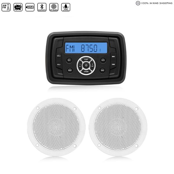 marine bluetooth stereo boat audio radio fm am receiver car mp3 player for rv utv pool motorcycle+4" waterproof marine speakers
marine bluetooth stereo boat audio radio fm am receiver car mp3 player for rv utv pool motorcycle+4" waterproof marine speakers