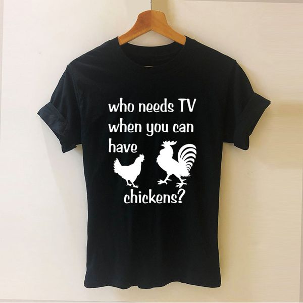 who needs tv i just want to hang with my chickens summer style cotton short sleeve funny female tees hoodie designers t shirts sweatshirt
who needs tv i just want to hang with my chickens summer style cotton short sleeve funny female tees hoodie designers t shirts sweatshirt