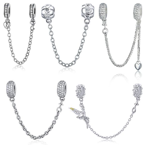 wostu pave inspiration safety chain 100% 925 sterling silver charm fit original bracelet diy bangles for woman fashion jewelry q1219, Bronze;silver
wostu pave inspiration safety chain 100% 925 sterling silver charm fit original bracelet diy bangles for woman fashion jewelry q1219, Bronze;silver