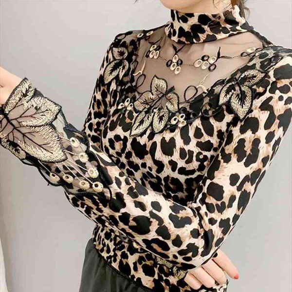 spring autumn lace women shirts long sleeve leopard print leaf embroidery sheer basic blouse casual shirts womens apparel, White
spring autumn lace women shirts long sleeve leopard print leaf embroidery sheer basic blouse casual shirts womens apparel, White