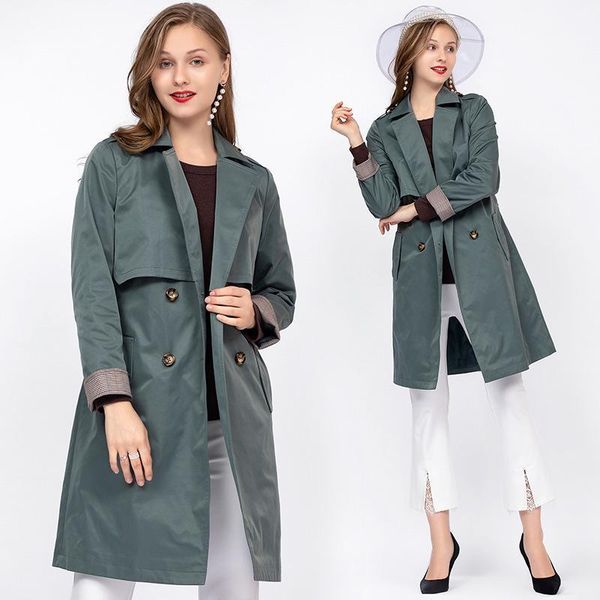 plus size ladies windbreaker outwear 2020 autumn european fashion lapel collar waist belt double breasted elegant trench coat5xl1, Tan;black
plus size ladies windbreaker outwear 2020 autumn european fashion lapel collar waist belt double breasted elegant trench coat5xl1, Tan;black