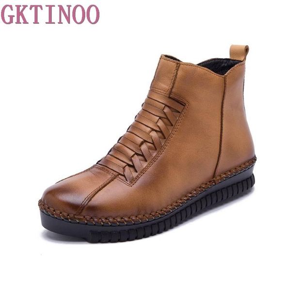 boots 2021 fashion handmade for women genuine leather ankle shoes casual round toes ladies plus size 35-43, Black 
boots 2021 fashion handmade for women genuine leather ankle shoes casual round toes ladies plus size 35-43, Black