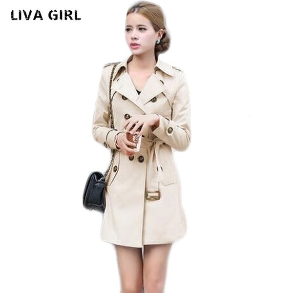 1pc trench coat for women double breasted slim fit long spring coat casaco feminino abrigos mujer autumn outerwear 1026, Tan;black
1pc trench coat for women double breasted slim fit long spring coat casaco feminino abrigos mujer autumn outerwear 1026, Tan;black