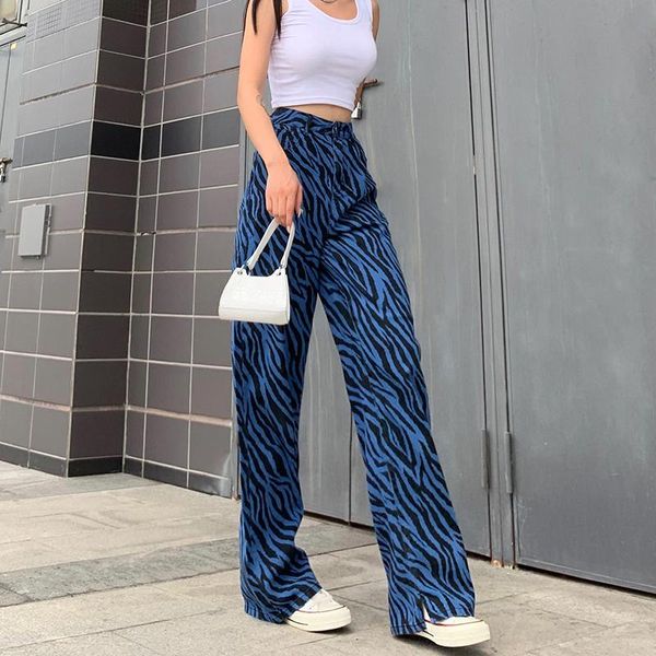 women's jeans womens denim pants spring autumn fashion blue zebra print high waist straight casual ladies long trousers 
women's jeans womens denim pants spring autumn fashion blue zebra print high waist straight casual ladies long trousers